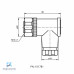 CONECTOR FEMEA ANGULAR M12 4P PARAFUSAVEL IP67 FIO 0,75MM2 TENSAO MAX.250VAC/VCC 4A MAX.C/LED V1-WV2A PN:117131 PEPPERL
