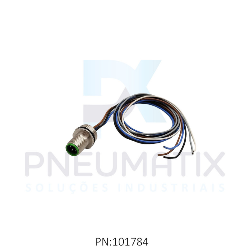 CONECTOR MACHO RETO M12 5P.RABICHO 50CM IP67 713521-9720050 MURRELEKTRONIK