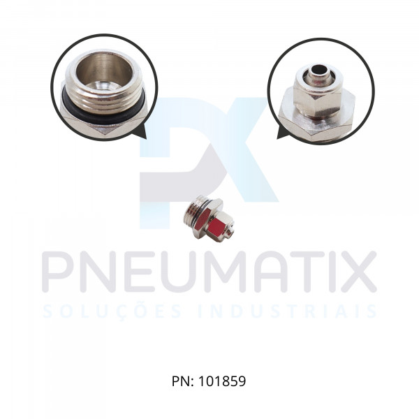 CONEXAO RETA MACHO METALICA 10MM X R.1/2 BSPT 241251048 NORGREN