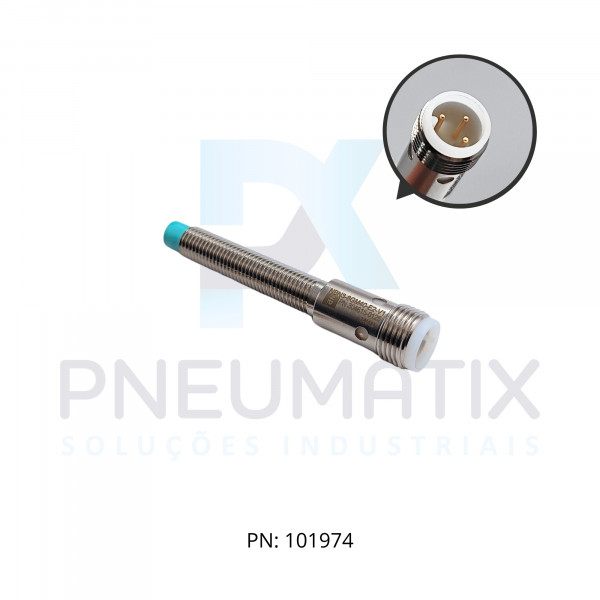 SENSOR IND.CIL.DIAM.8MM Sn:3MM N.FAC.ALIM.10-30VDC PNP NA M12 NBN3-8GM40-E2-V1 PN:304615-0125 PEPPERL