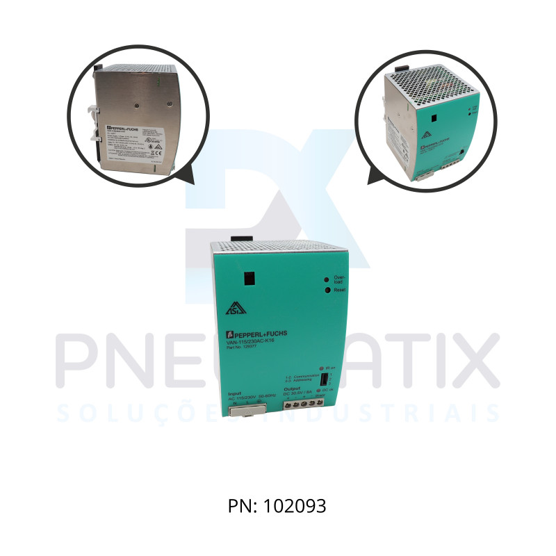 FONTE DE ALIMENTACAO AS-I 8 AMPERES ALIM.115-230VAC SAIDA 30.5VDC VAN-115/230AC-K16 ASI-Ne PN:129377 PEPPERL FONTE DE ALIMENTACAO AS-I 8 AMPERES ALIM.115-230VAC SAIDA 30.5VDC VAN-115/230AC-K16 ASI-Ne PN:129377 PEPPERL