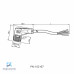CABO C/CONECTOR 10MTS FEMEA ANGULAR M12 4 POLOS COR CINZA PUR V1-W-10M-PUR PN:040066 PEPPERL