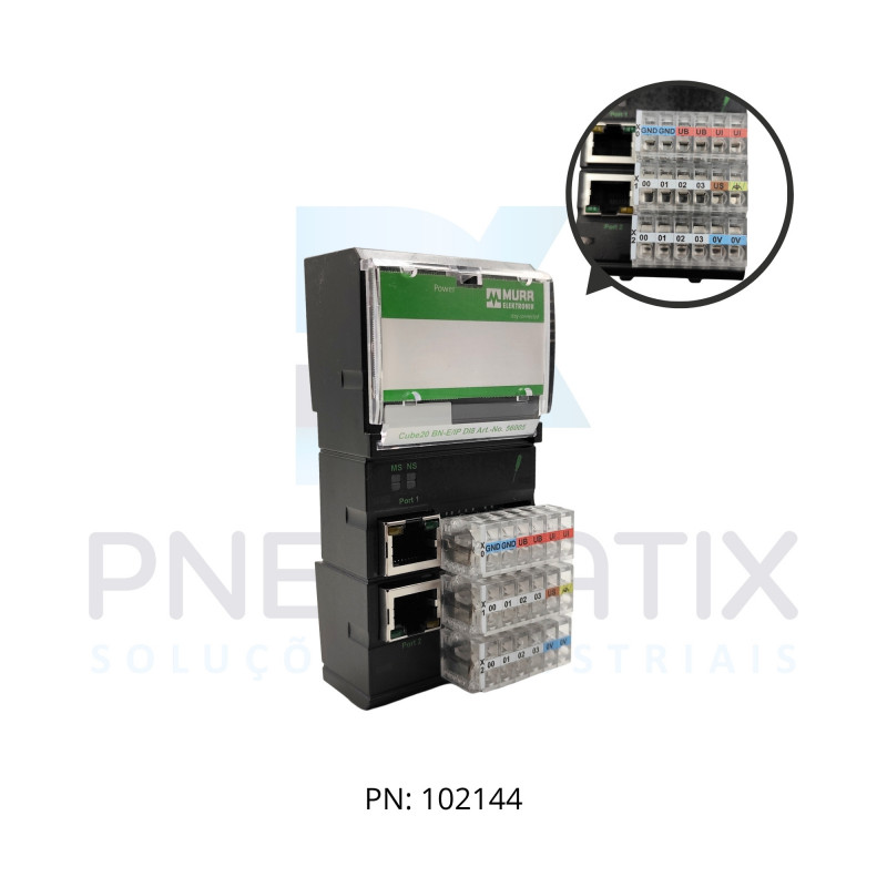 NO DE REDE CUBE20 ETHERNET 8DI ME56005 MURRELEKTRONIK