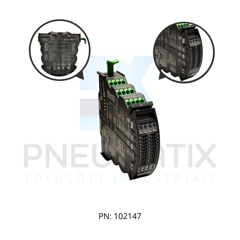 PROTECAO DE CIRCUITO ELETRONICO MIC PRO 4 CANAIS ALIM.9-30VDC CORRENTE 1-10A AJUSTAVEL 941094-0101000 MURRELEKTRONIK