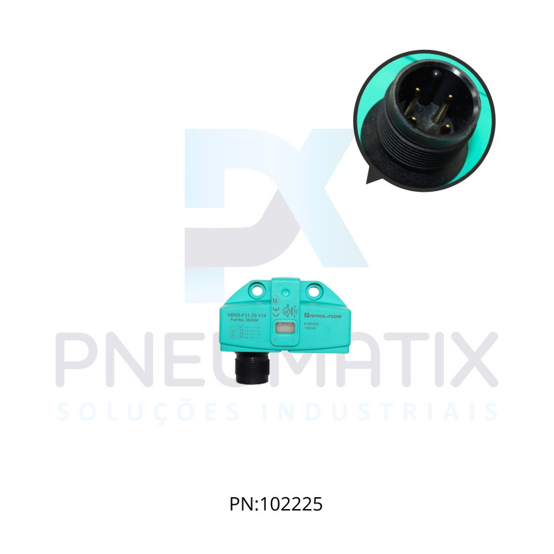 SENSOR IND.MONITOR VALVULA Sn:3MM FAC.ALIM.6-60VDC 2 FIOS 2xNA M18 NBN3-F31-Z8-V18 PN:282688 PEPPERL SENSOR IND.MONITOR VALVULA Sn:3MM FAC.ALIM.6-60VDC 2 FIOS 2xNA M18 NBN3-F31-Z8-V18 PN:282688 PEPPERL