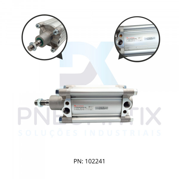 CILINDRO PNEUMATICO ISO PERFILADO D.A. DIAM. 100MM X CURSO 100MM PRA/802100/M/100 NORGREN