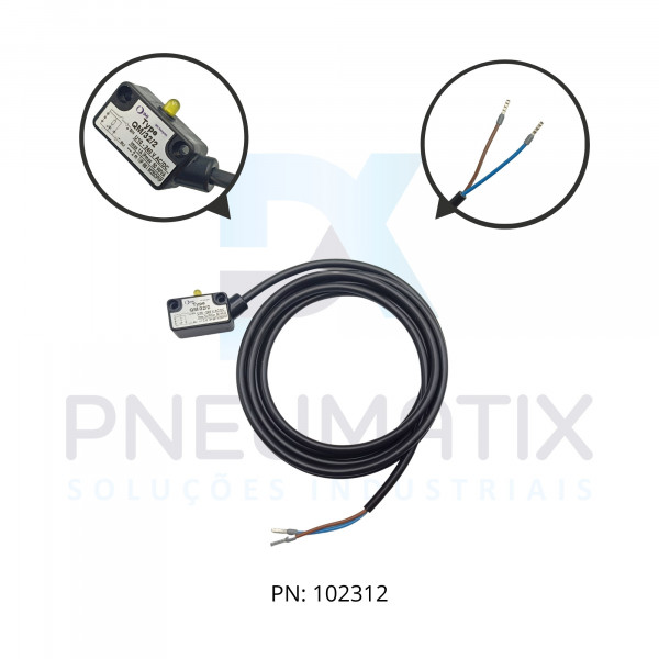SENSOR MAGNETICO P/CIL.ALIM.10-240AC/DC CABO 2MTS QM/32/2 NORGREN SENSOR MAGNETICO P/CIL.ALIM.10-240AC/DC CABO 2MTS QM/32/2 NORGREN