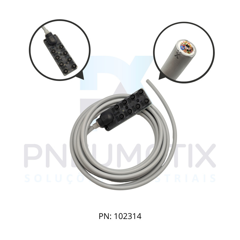 DISTRIBUIDOR PASSIVO 8V M12 CABO 5MTS ALIM.10-30VDC PNP 5P.888510-3980500 MURRELEKTRONIK DISTRIBUIDOR PASSIVO 8V M12 CABO 5MTS ALIM.10-30VDC PNP 5P.888510-3980500 MURRELEKTRONIK