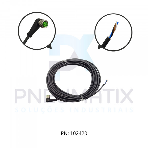 CABO C/CONECTOR 10MTS FEMEA ANGULAR M12 4 POLOS COR PRETO PVC 712341-6141000 MURRELEKTRONIK CABO C/CONECTOR 10MTS FEMEA ANGULAR M12 4 POLOS COR PRETO PVC 712341-6141000 MURRELEKTRONIK