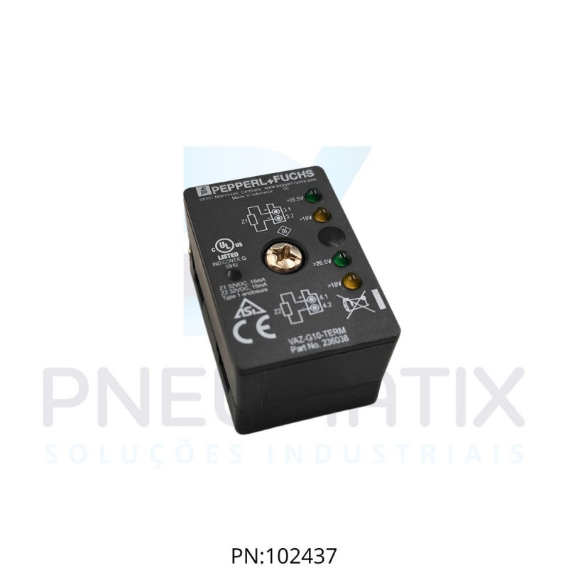 TERMINADOR P/REDE AS-I CONECTOR M12 VAZ-G10-TERM PN:236038 PEPPERL