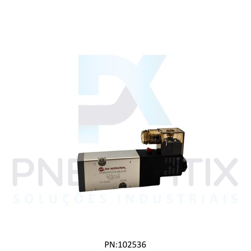 VALVULA NAMUR S.SOL.5/2V R.1/4 BSPP 220VAC VCB22C517A-AE219J NORGREN