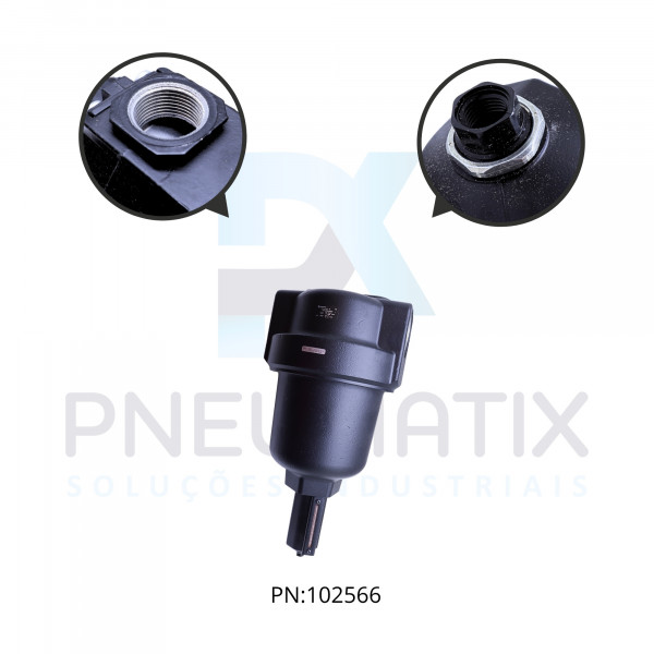 FILTRO COALESCENTE R.2 BSP COPO METALICO DRENO AUTOMATICO F47-C00-A0DG NORGREN FILTRO COALESCENTE R.2 BSP COPO METALICO DRENO AUTOMATICO F47-C00-A0DG NORGREN