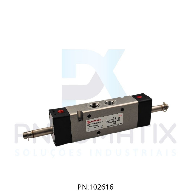 VALVULA IN LINE D.SOL.5/2V R.1/4 BSPP S/BOB.V61B511A-A2000 NORGREN VALVULA IN LINE D.SOL.5/2V R.1/4 BSPP S/BOB.V61B511A-A2000 NORGREN