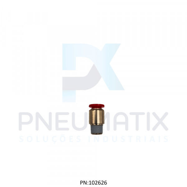 CONEXAO RETA MACHO TUBO 06MM X R.1/8 BSPT C/SEXTAVADO INTERNO C012A0618 NORGREN