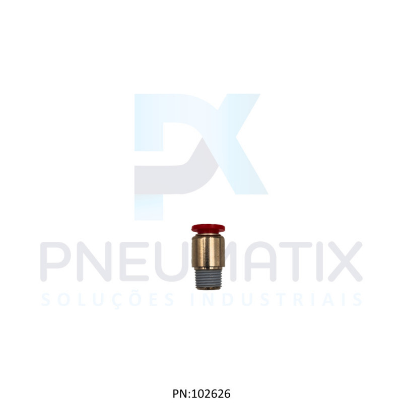 CONEXAO RETA MACHO TUBO 06MM X R.1/8 BSPT C/SEXTAVADO INTERNO C012A0618 NORGREN