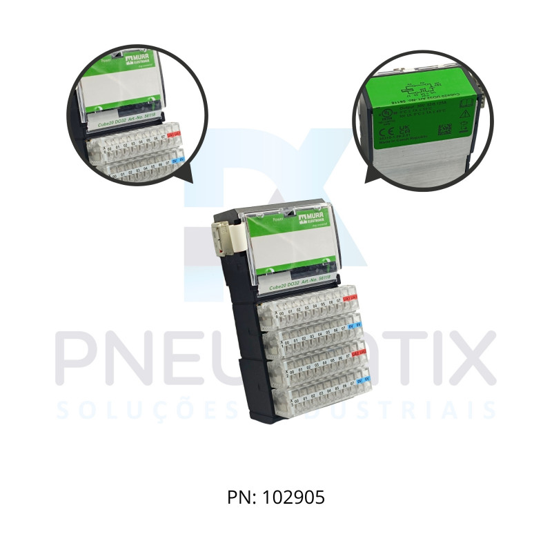 MODULO EXPANSAO CUBE 20 32DO ME56118 MURRELEKTRONIK MODULO EXPANSAO CUBE 20 32DO ME56118 MURRELEKTRONIK