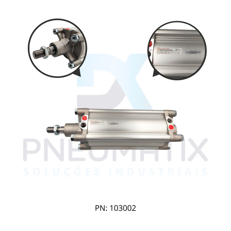 CILINDRO PNEUM.ISO D.A MAG.PERFILADO DIAM.125MM X CURSO 250MM PRA/802125/M/250 NORGREN CILINDRO PNEUM.ISO D.A MAG.PERFILADO DIAM.125MM X CURSO 250MM PRA/802125/M/250 NORGREN