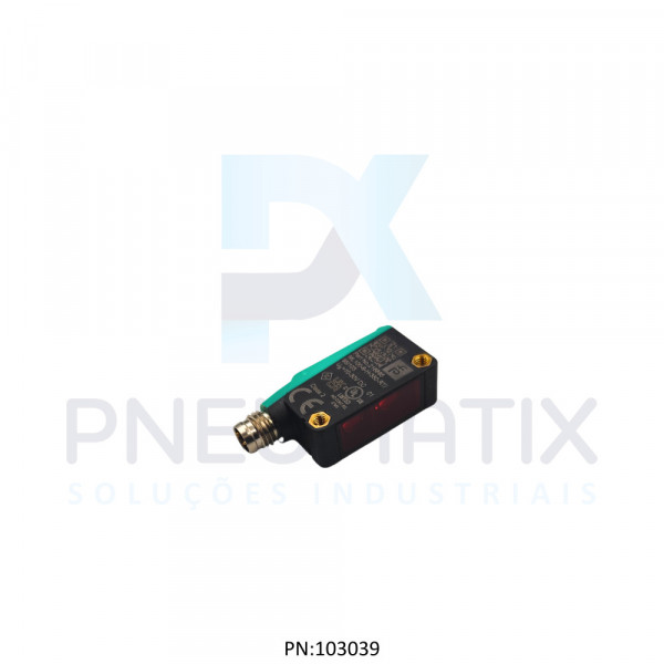 SENSOR FOTOELET.RETANG.Sn:350MM TP.DIFUSO ALIM.10-30VDC PNP NA/NF M8 ML100-8-H-350-RT/95/103 PN:216895 PEPPERL