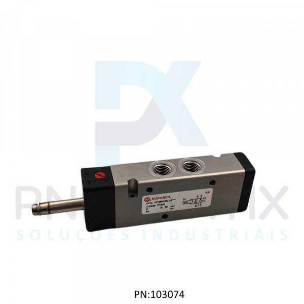 VALVULA S.SOL.5/2V R.1/4 BSPP S/BOB.V61B513A-A2000 NORGREN VALVULA S.SOL.5/2V R.1/4 BSPP S/BOB.V61B513A-A2000 NORGREN