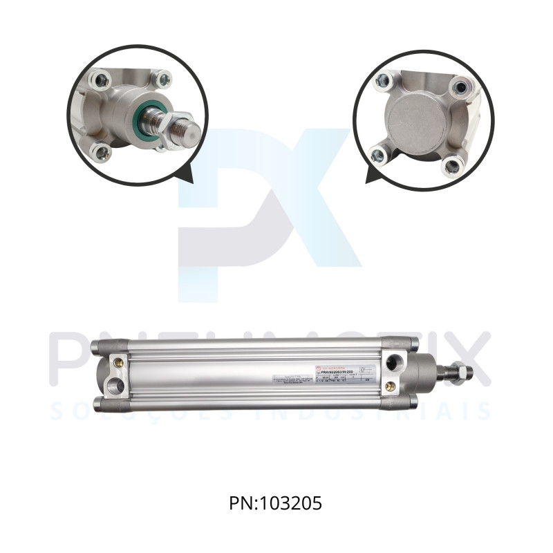 CILINDRO PNEUM.ISO D.A MAG.PERFILADO DIAM.63MM X CURSO 200MM PRA/802063/M/200 NORGREN CILINDRO PNEUM.ISO D.A MAG.PERFILADO DIAM.63MM X CURSO 200MM PRA/802063/M/200 NORGREN