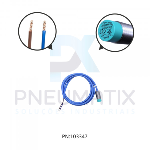 SENSOR IND.INTRINSECO CIL.DIAM.18MM Sn:8MM N.FAC.ALIM.8,2VDC NAMUR NF CABO 2MTS NCN8-18GM40-N0 PN: 70133267 PEPPERL