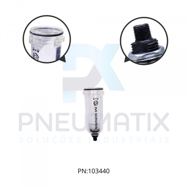 COPO POLICARBONATO DRENO AUTOMATICO LINHA 73 4466-51F NORGREN