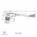 CABO C/CONECTOR 5MTS FEMEA ANGULAR M12 4 POLOS COR PRETO PUR V1-W-BK5M-PUR-U PN:217482 PEPPERL