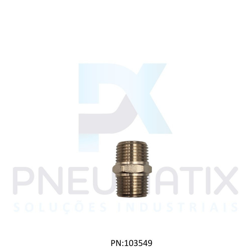 CONEXAO NIPLE DUPLO MET.1/2 BSPT 150204848 NORGREN
