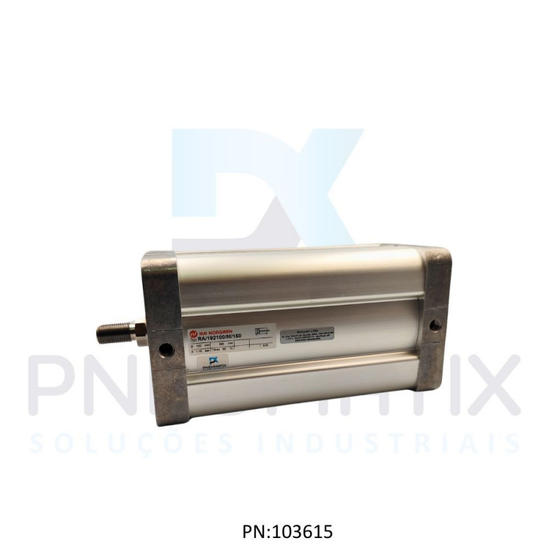 CILINDRO PNEUM.ISO D.A MAG. COMPACTO DIAM.100MM X CURSO 150MM RA/192100/M/150 NORGREN CILINDRO PNEUM.ISO D.A MAG. COMPACTO DIAM.100MM X CURSO 150MM RA/192100/M/150 NORGREN