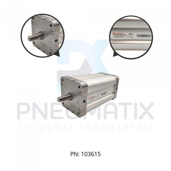 CILINDRO PNEUM.ISO D.A MAG. COMPACTO DIAM.100MM X CURSO 150MM RA/192100/M/150 NORGREN