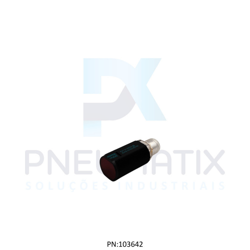 SENSOR FOTOELET.CIL.M18 Sn:4000MM TIPO RETRO-REFLEX.ALIM.10-30VDC NPN NA/NF M12 3P.GLV18-55/25/102/159 PN:188558 PEPPERL
