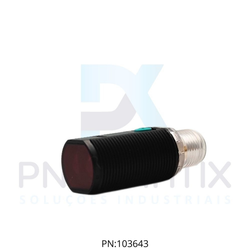 SENSOR FOTOELET.CIL.M18 Sn:450MM TP.DIFUSO ALIM.10-30VDC NPN NA/NF M12 3P.GLV18-8-450/25/102/159 PN:188563 PEPPERL