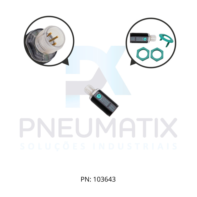 SENSOR FOTOELET.CIL.M18 Sn:450MM TP.DIFUSO ALIM.10-30VDC NPN NA/NF M12 3P.GLV18-8-450/25/102/159 PN:188563 PEPPERL SENSOR FOTOELET.CIL.M18 Sn:450MM TP.DIFUSO ALIM.10-30VDC NPN NA/NF M12 3P.GLV18-8-450/25/102/159 PN:188563 PEPPERL