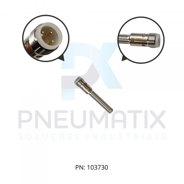 SENSOR IND.CIL.DIAM.8MM Sn:2MM ALIM.5-30VDC PNP NA M12 NBB2-8GM40-E2-V1 PN:304615-0058 PEPPERL