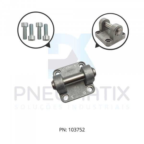 ARTICULACAO TRASEIRA FEMEA CILINDRO ISO 40MM QA/8040/23 NORGREN