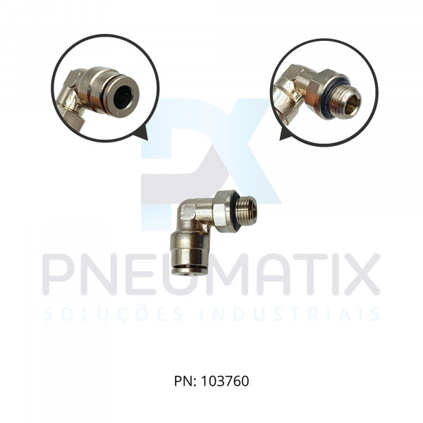 CONEXAO COTOVELO MACHO METALICA 06MM X R.1/8 BSPP 102470618 NORGREN CONEXAO COTOVELO MACHO METALICA 06MM X R.1/8 BSPP 102470618 NORGREN