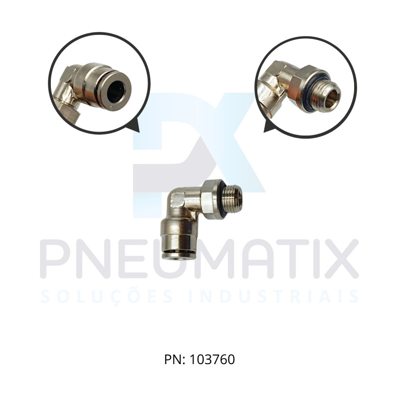 CONEXAO COTOVELO MACHO METALICA 06MM X R.1/8 BSPP 102470618 NORGREN