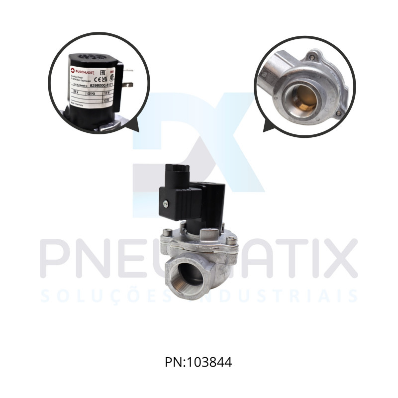 VALVULA SOLENOIDE FILTRO DE MANGA 2/2V ROSCA 1" BSP 8296400.8171.02400 NORGREN* VALVULA SOLENOIDE FILTRO DE MANGA 2/2V ROSCA 1" BSP 8296400.8171.02400 NORGREN*