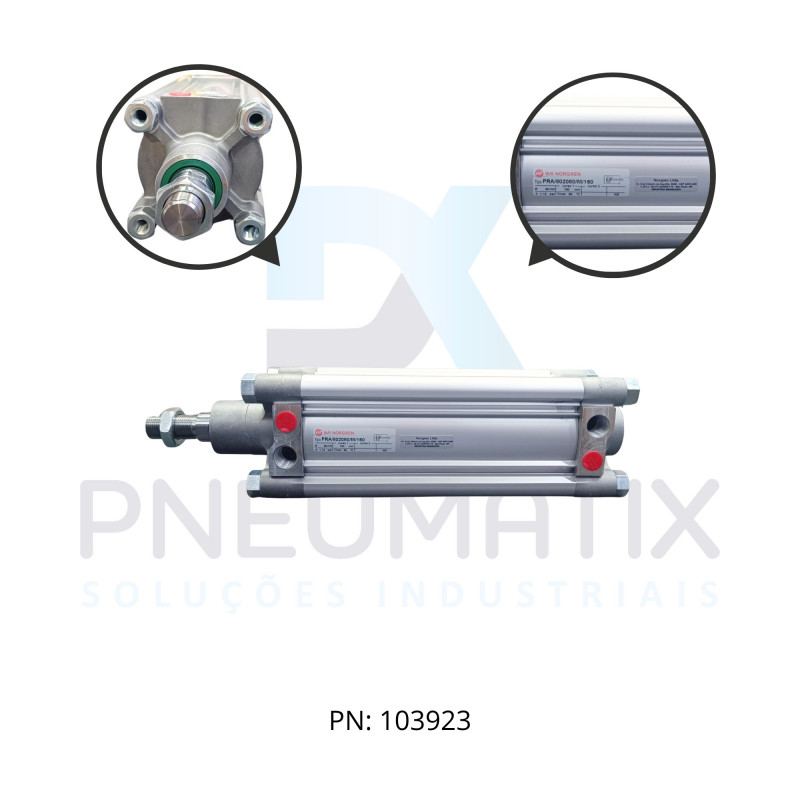 CILINDRO PNEUM.ISO D.A MAG.PERFILADO DIAM.80MM X CURSO 160MM PRA/802080/M/160 NORGREN CILINDRO PNEUM.ISO D.A MAG.PERFILADO DIAM.80MM X CURSO 160MM PRA/802080/M/160 NORGREN
