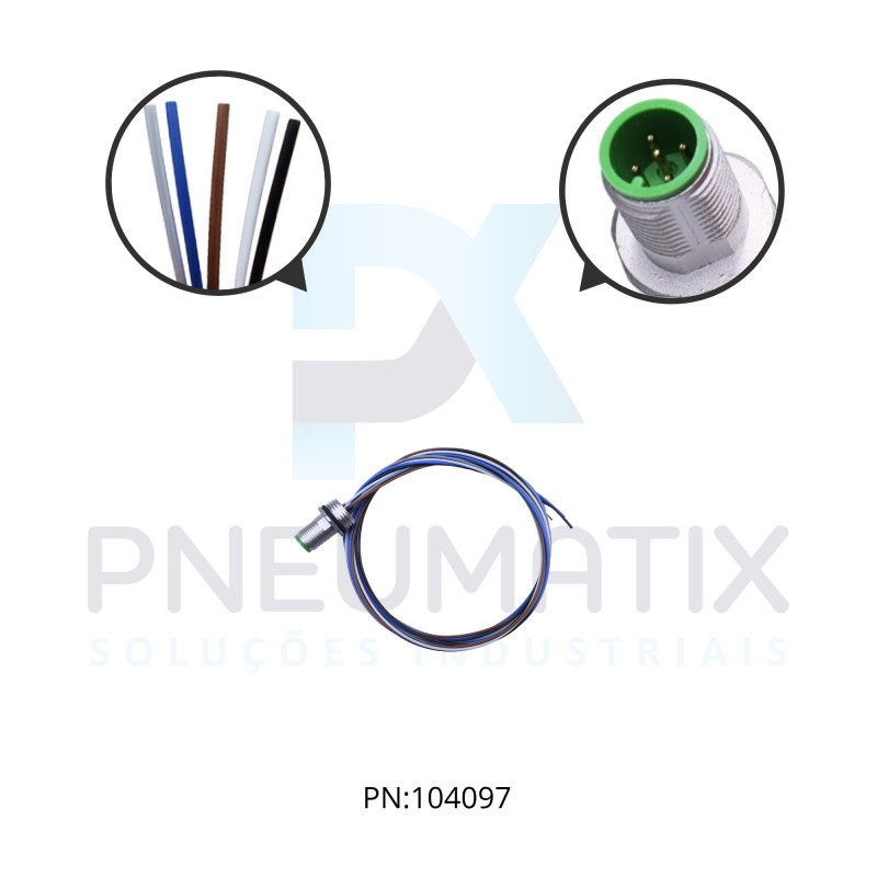 FLANGE M12 P/PAINEL 5 PINOS CABO 1 MTS 713521-9720100 MURRELEKTRONIK FLANGE M12 P/PAINEL 5 PINOS CABO 1 MTS 713521-9720100 MURRELEKTRONIK