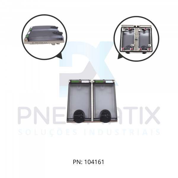 MOLDURA METALICA C/TAMPA PLASTICA DUPLA 468223-0000000 MURRELEKTRONIK