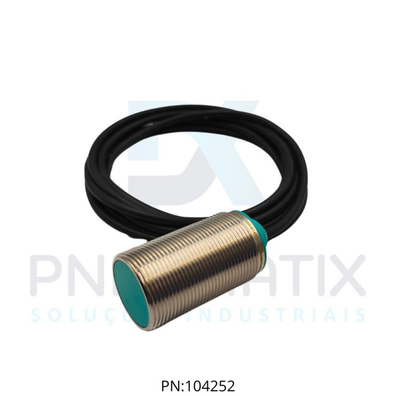 SENSOR IND.CIL.Sn:15MM POLARIDADE SAIDA CC 3 FIOS ALIM.10-30V PNP NBB15-30GM50-E2 PN:326161-0147 PEPPERL