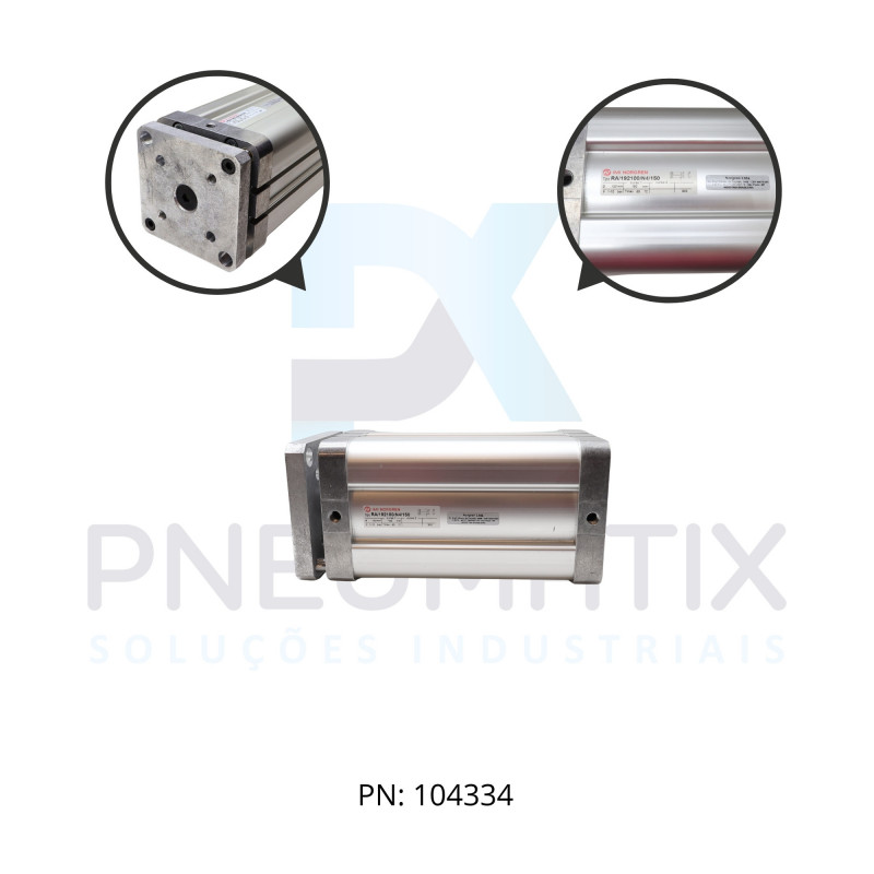 CILINDRO PNEUM.ISO D.A MAG. COMPACTO DIAM.100MM X CURSO 150MM RA/192100/N4/150 NORGREN