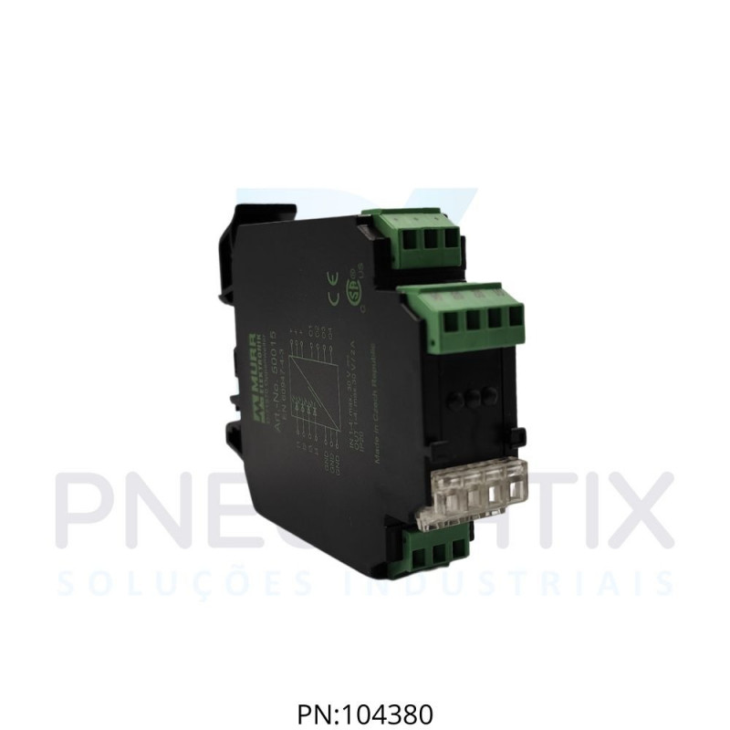 MODULO OPTO. ACOPLADOR 24/24VCC 4 CONTATO NA 2A ME50015 MURRELEKTRONIK