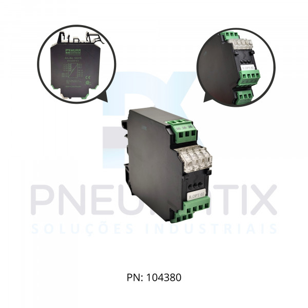 MODULO OPTO. ACOPLADOR 24/24VCC 4 CONTATO NA 2A ME50015 MURRELEKTRONIK