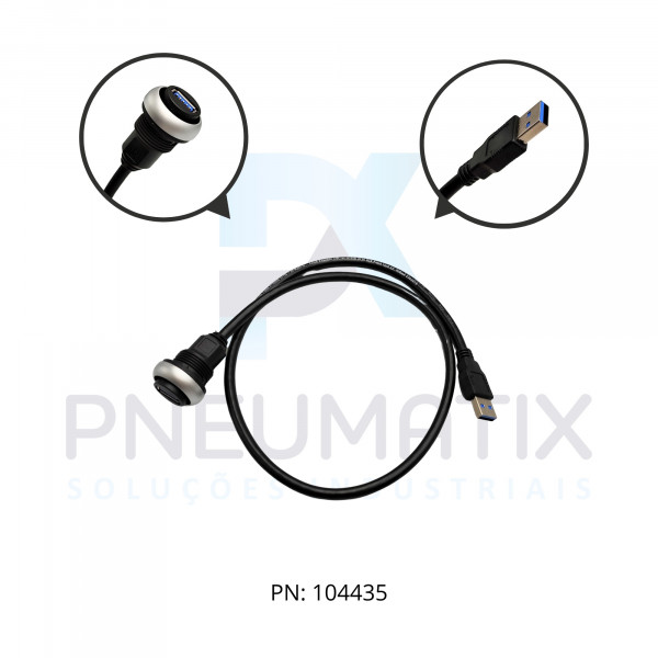 CABO USB MSDD PASS-THROUGH USB 3.0 FORM.A 0.6M 473000-0150000 MURRELEKTRONIK