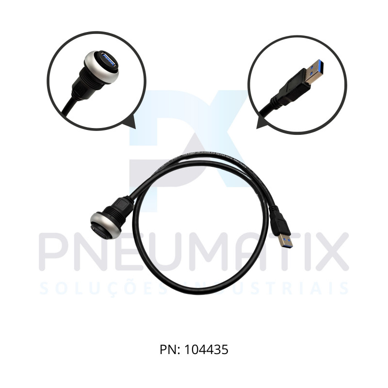 CABO USB MSDD PASS-THROUGH USB 3.0 FORM.A 0.6M 473000-0150000 MURRELEKTRONIK CABO USB MSDD PASS-THROUGH USB 3.0 FORM.A 0.6M 473000-0150000 MURRELEKTRONIK