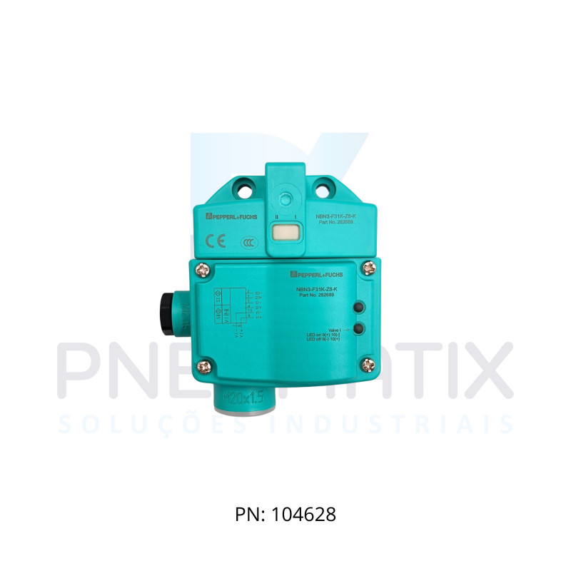 SENSOR IND.MONITOR VALVULA Sn:3MM FAC.ALIM.6-60VDC 2xNA C/CAIXA DE BORNE NBN3-F31K-Z8-K PN:282689 PEPPERL