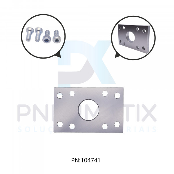 FLANGE DIANTEIRA/TRASEIRA CILINDRO ISO 80MM QA/8080/22 NORGREN FLANGE DIANTEIRA/TRASEIRA CILINDRO ISO 80MM QA/8080/22 NORGREN