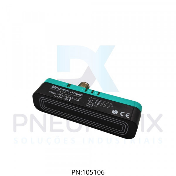 SENSOR IND.POSIC.LINEAR RANGE 80MM ALIM.10-30VDC SAIDA4-20mA IO-LINK M12 5F IP67 PMI80-F90-IU-IO-V15 PN:315192 PEPPERL